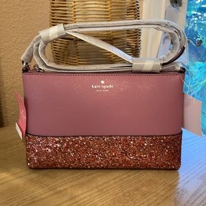 Kate Spade glitter crossbody NWT